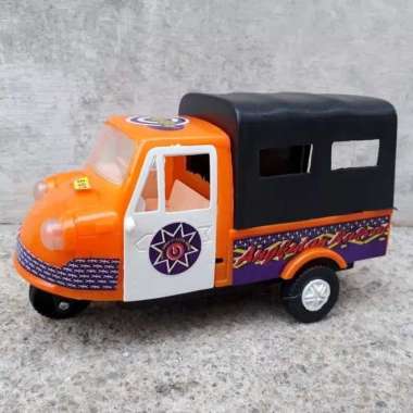 Mainan bemo - miniatur becak motor