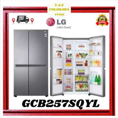KULKAS LG GCB257SQYL KULKAS SIDE BY SIDE INVERTER GC-B257SQYL GCB257 GC-B257 257SQYL KULKAS LG SIDE