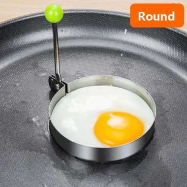 Alat Cetak Telur Mata Sapi Cetakan Telur Ceplok Pencetak Pancake Patty Burger Egg Mold Bulat Omelet 