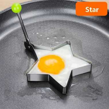 Alat Cetak Telur Mata Sapi Cetakan Telur Ceplok Pencetak Pancake Patty Burger Egg Mold Bulat Omelet 
