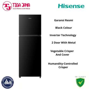 HISENSE RT416N4IBN 350L KULKAS 2 PINTU INVERTER HISENSE KULKAS 2 PINTU RT416 N4IBN