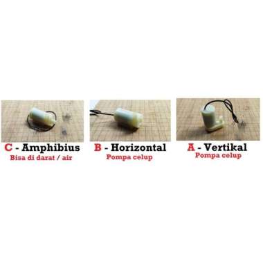 Pompa Air Celup Mini 3-6V DC Submersible Micro Pump 5V Motor - Amphibi Amphibius