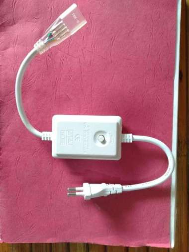 Socket steker Lampu RGB Led strip adaptor Hidup & kedap kedip 4 Pin