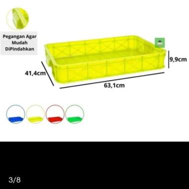 Box Kontainer Rapat Keranjang Industri Perkakas Krat Gelas Green Leaf
