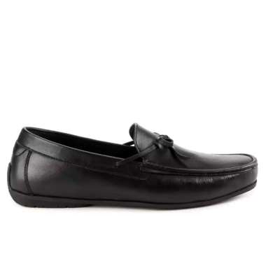 OBERMAIN SEPATU PANSUS PRIA ORIGINAL SLIP ON LOAFER LOAFERS KULIT ASLI ORI HITAM BLACK OM26