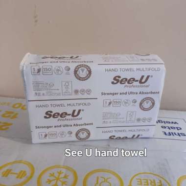 tisu tissu SEE-U see u multifold PREMIUM hand towel sleeve pack Cokelat