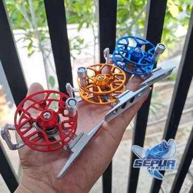 REEL Pancing Tokos Full Metal Reel Tokos FD50 Ringan dan Kuat Hitam