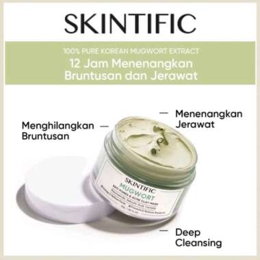 SKINTIFIC MUGWORT CLAY MASK 55g