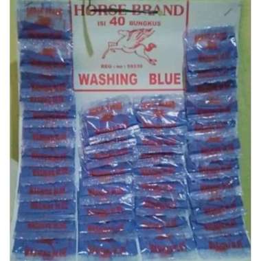 Termurah Blau Shacet / Blau Baju Shacet isi 40 Horse Brand Washing Blue