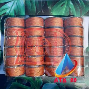 ( 24 Pcs Kletek KECIL ) Benang Layangan/Benang Tukang,/Benang Nilon/Nylon/Benang Jahit Sepatu COKLAT