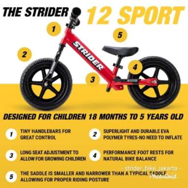 Jual Push Bike Strider 12 Sport Original Model Terlengkap Harga Murah November 2024