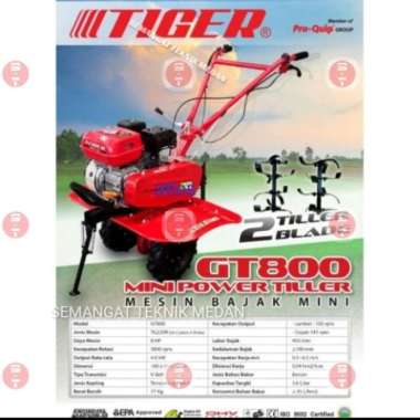 GT800 MESIN TRAKTOR BAJAK SAWAH KEBUN MINI POWER TILLER TIGER GT 800