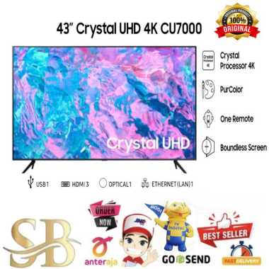 SAMSUNG 43CU7000 SMART LED TV 43 inch Crystal UHD 4K - UA43CU7000K