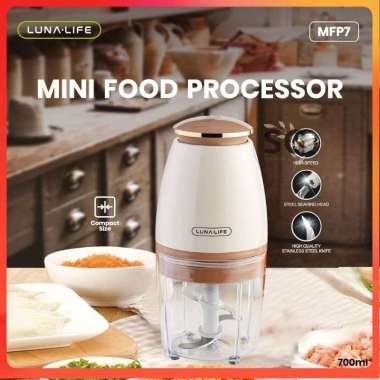LUNA LIFE MFP-7 4 blade Processor Chopper // MINI FOOD PROCESSOR LUNA MFP7 / 700ml / 4 blade Process