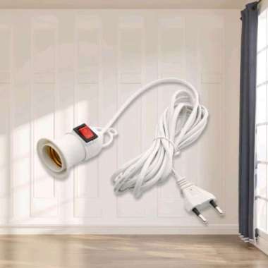 FITTING LAMPU GANTUNG SAKLAR + KABEL 5 METER