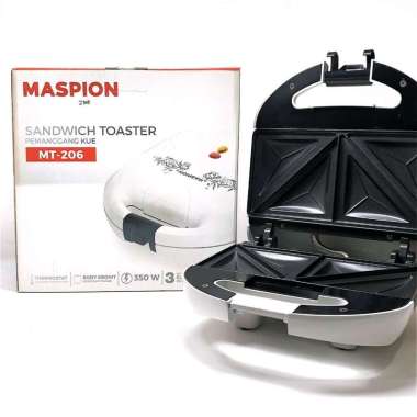MASPION Sandwich Toaster Pemanggang Roti Segitiga MT-206 Original