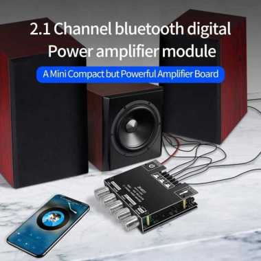 HongX Audio Amplifier Bluetooth 5.0 AUX 2.1 Channel Subwoofer