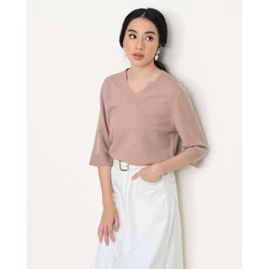 Geulis.id BELOVA TOP / BLOUSE WANITA (3 warna) DUSTYPINK