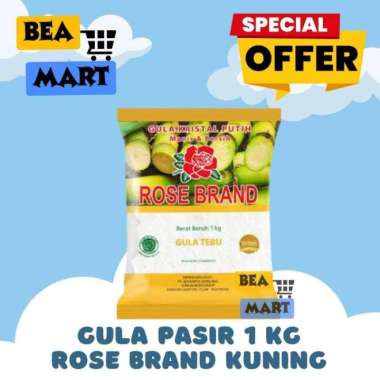 Gula ROSE BRAND KUNING 1kg | Gula Pasir Premium RoseBrand Kemasan Dus