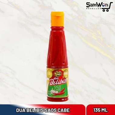 SAUS CABE DUA BELIBIS KEMASAN BOTOL 135 ML - SAOS SAMBAL ASLI