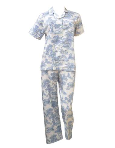 Wacoal Piyama INC 1003 - Biru Motif Beruang BLUE L