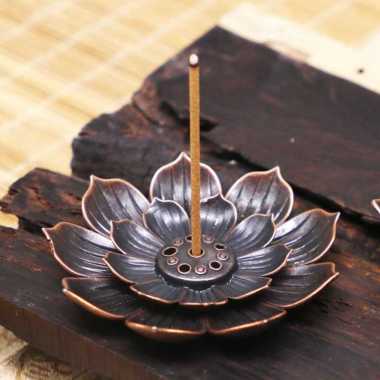 Yinuo Tempat Dupa Incense Stick Holder Desain Lotus