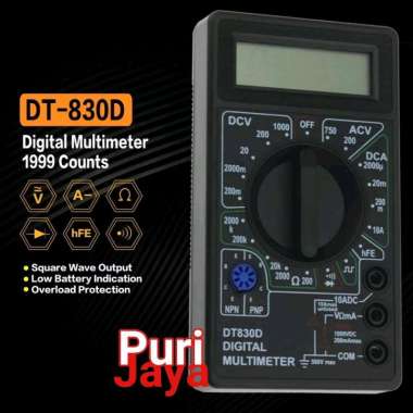 Multimeter Digital Multitester Voltage meter Ampere Avo Multi Tester Alat Aneng Junejour Taffware DT