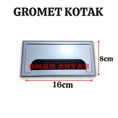 Gromet Kotak Tutup Lubang Kabel Meja Kantor Olimpik 8x8 8x16 8x8 Kotak