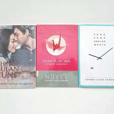 Buku Ori Paket Novel Trilogi Hujan Bulan Juni - Sapardi Djoko Damono
