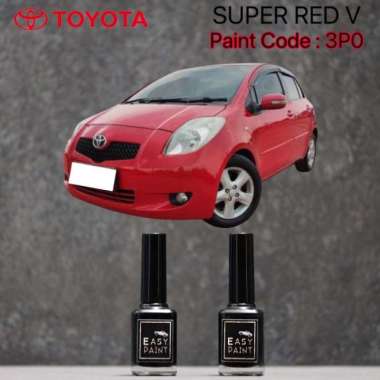 Cat Oles Mobil Super Red V 3P0 Toyota Yaris Old Merah Solid 15ml Terbaik