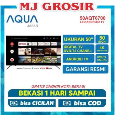 LED TV AQUA 50" 50AQT6700 50 INCH UHD 4K ANDROID