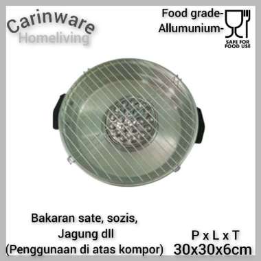 Carinware Alat Bakar Sate Putar Bakaran Sosis Panggangan Bulat/yakiniku steak Daging Ayam Panggang I