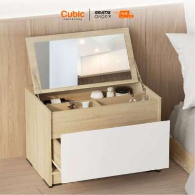 Cubic Meja Rias Lesehan / Meja Samping / Nakas / LUNA MR 60 S
