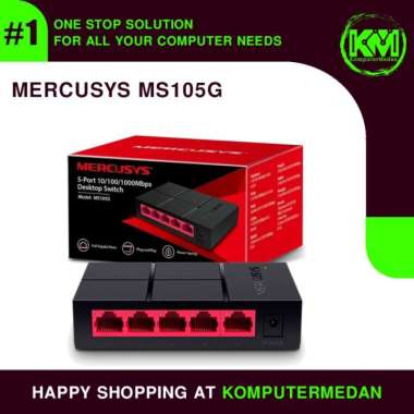 Mercusys MS105G 5-Port 10/100/1,000 Mbps Desktop Switch