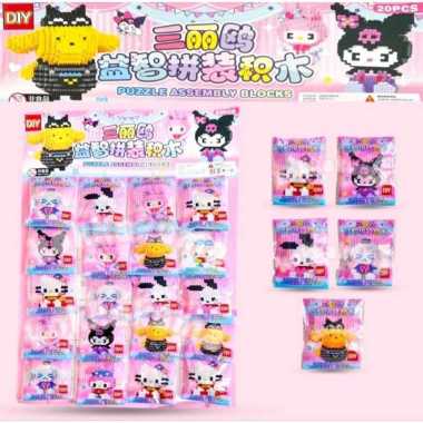 MB ECER 1SACHET MINI BRICKS MAINAN SUSUN BLOCK KARAKTER SANRIO TENTARA SKIBIDI TOILET BRICKS BUILDIN