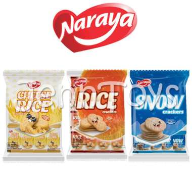 Naraya Richy Snow Rice Cheese Corn Crackers Kreker Beras 120 gr SNOW Crackers
