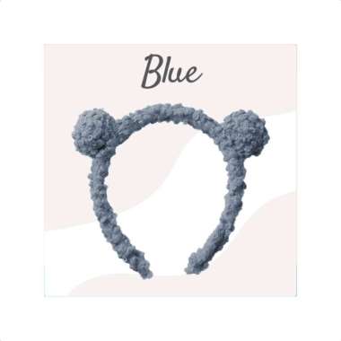 Goto Honbon Hairband Bando Korea Beruang Lucu Bondu Korean Style HC7285 BLUE