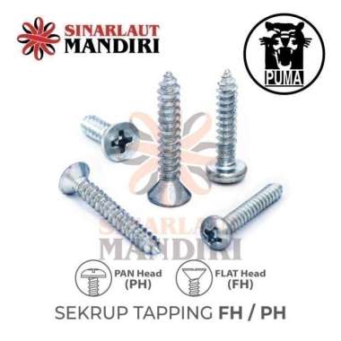 Sekrup Tapping PUMA / Tapping Screw HPL PUMA PH+ 6x3/8