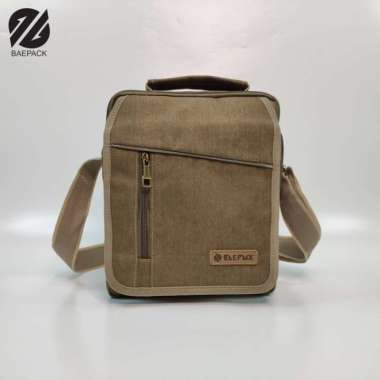 Tas Selempang Cowok Edwin Khaki Baepack / Tas Selempang Pria Tas bahu - Khaki Khaki