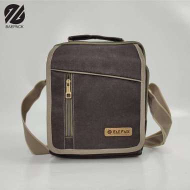 Tas Selempang Cowok Edwin Khaki Baepack / Tas Selempang Pria Tas bahu - Khaki Cokelat Tua