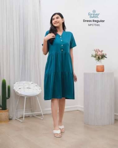 FOREVER SWEET Home Dress Rample Kayla Daster Wanita - Lavenderr Mozaic