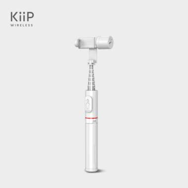KIIP MINI SELFIE 01 STICK TRIPOD TONGSIS BLUETOOTH FILL LIGHT HANDPHONE Putih