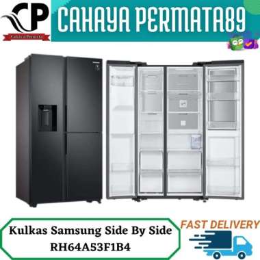 Samsung Rh64A53F1B4 - Kulkas Samsung Side By Side With Dispenser Ice Multicolor