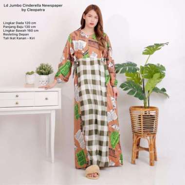 Bu Tejo Longdress Daster Rayon Tebal Premium Adem Sleepwear XXL