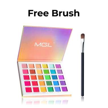 AMY'S DIARY MGL Eyeshadow Palette 30 Color Rainbow Sugar Matte Shimmer Pigmented Variasi 1