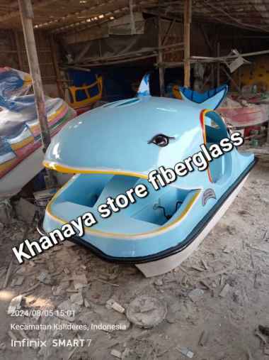 Sepeda air bebek gowes fiber,perahu fiber,perahu karakter bebekan,perahu bebek,sepeda air goes bebek