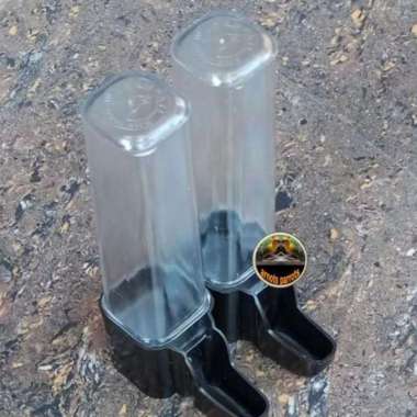 DISPENSER/CEPUK/GALON TABUNG PANJANG TEMPAT PAKAN MINUM BURUNG/HAMSTER
