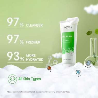 YOU Hy! Amino Facial Wash 100gr - Anti Acne Anti Acne