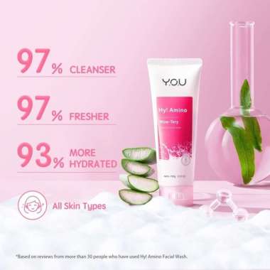 YOU Hy! Amino Facial Wash 100gr - Anti Acne Hydrating