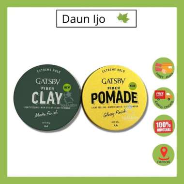 Gatsby Fiber Clay Fiber Pomade Extreme Hold Glossy Finish | Matte Finish - Pomade 80g FIBER CLAY MAT